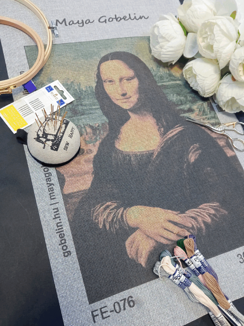 mona lisa kivarrható gobelin (fe 076) mona lisa kivarrható gobelin (fe 076)