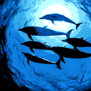 delfines kivarrható gobelin (al 015)