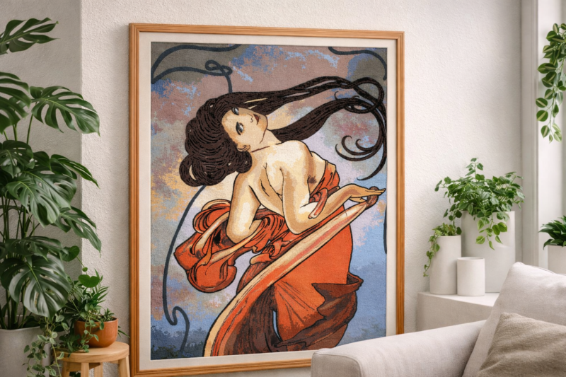 mucha kivarrható gobelin (mu 001) mucha kivarrható gobelin (mu 001)