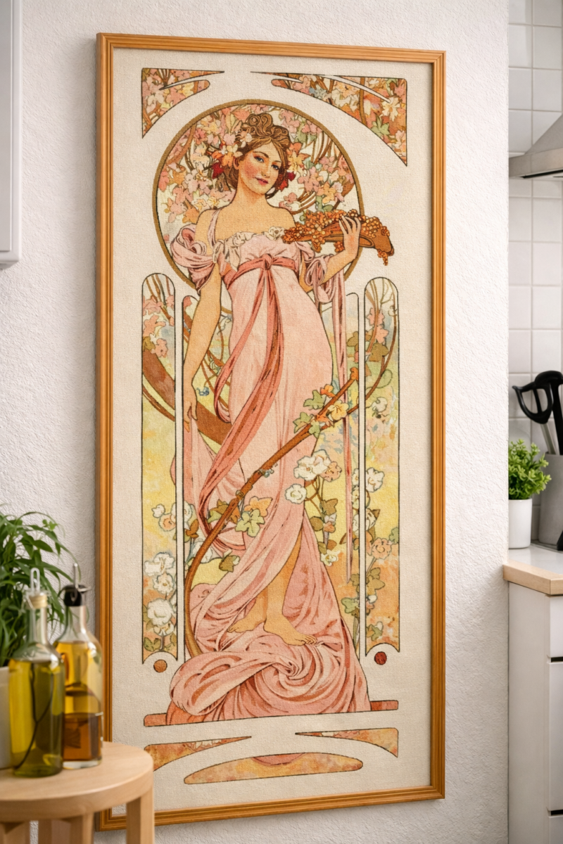 mucha kivarrható gobelin (mu 003) mucha kivarrható gobelin (mu 003)