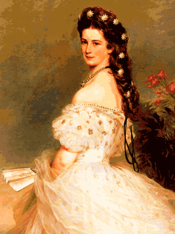 erzsébet királyné (sissi) kivarrható gobelin (fe 044)
