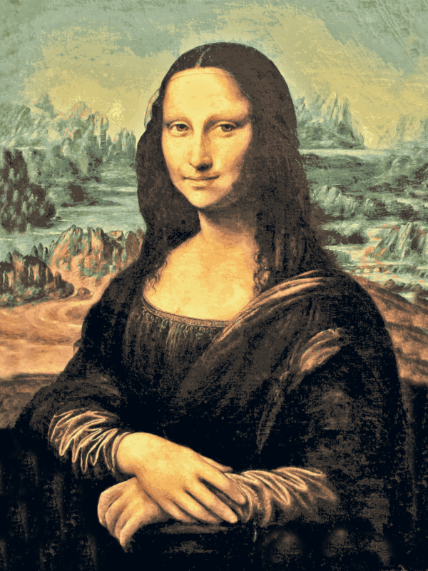 mona lisa kivarrható gobelin (fe 076)