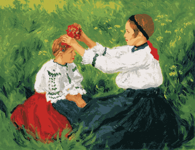 lányok a réten kivarrható gobelin (fe 094) lányok a réten kivarrható gobelin (fe 094)