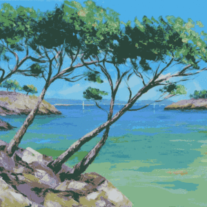 tengerpart kivarrható gobelin (fe 145) tengerpart kivarrható gobelin (fe 145)
