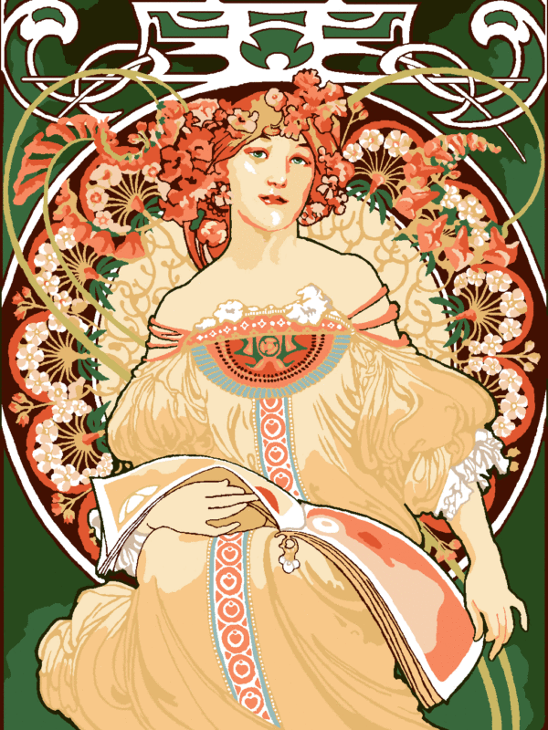 mucha kivarrható gobelin (mu 008)