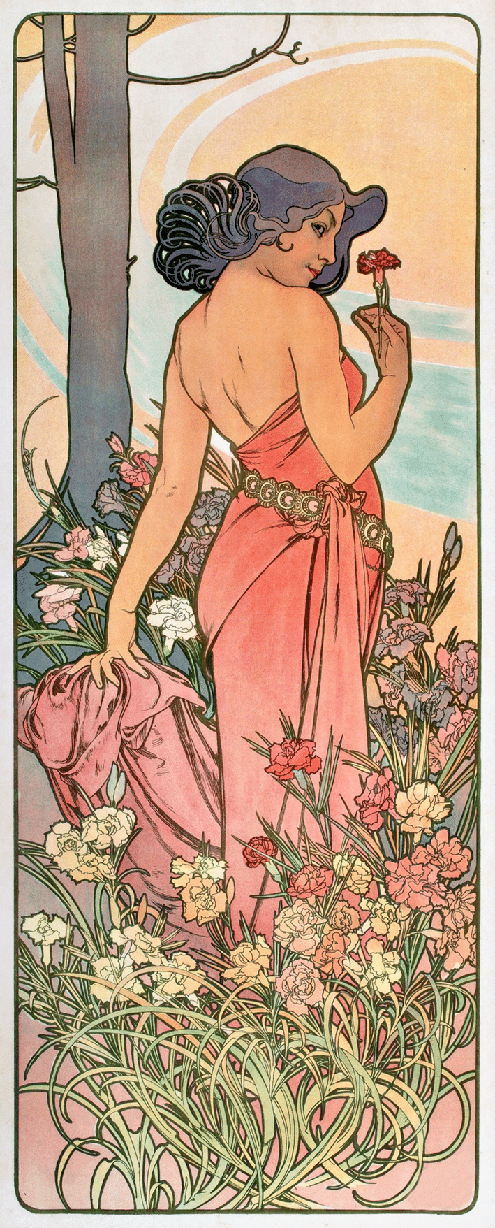 mucha kivarrható gobelin (mu 020)