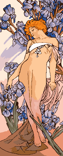mucha kivarrható gobelin (mu 021)