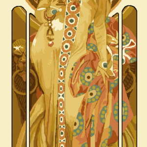 mucha kivarrható gobelin (mu 026) mucha kivarrható gobelin (mu 026)