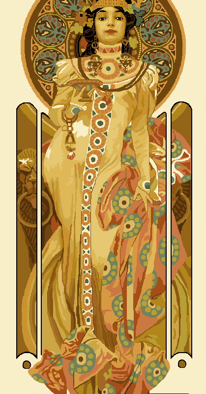 mucha kivarrható gobelin (mu 026)