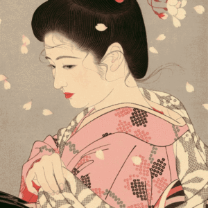 japán gésa portré kivarrható gobelin (mg 148) japán gésa portré kivarrható gobelin (mg 148)
