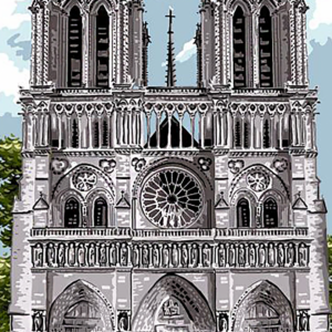 notre dame kivarrható gobelin alap (mg 645) notre dame kivarrható gobelin alap (mg 645)