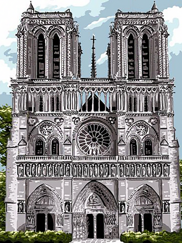 notre dame kivarrható gobelin alap (mg 645)