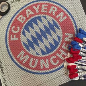 FC Bayern München címer kivarrható gobelin (Eg-039)
