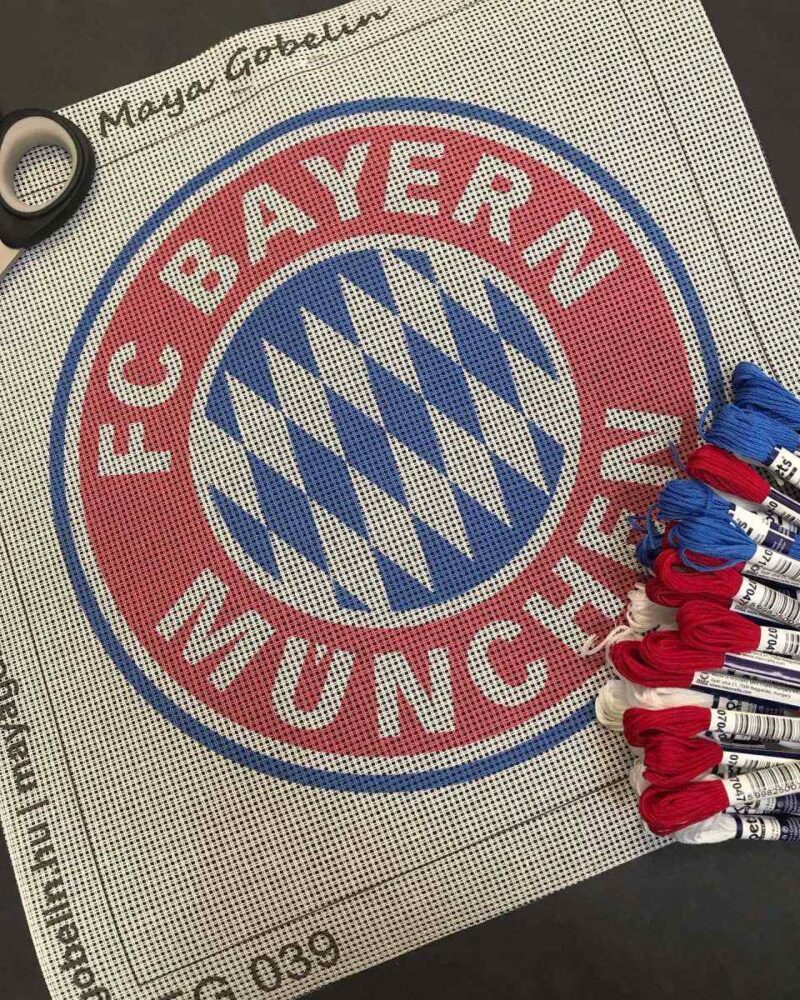 FC Bayern München címer kivarrható gobelin (Eg-039)