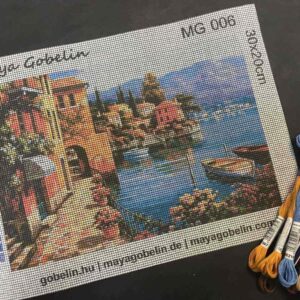 Sanremo tengerpart kivarrható gobelin (MG-006-A) normál alapon 80x53 cm