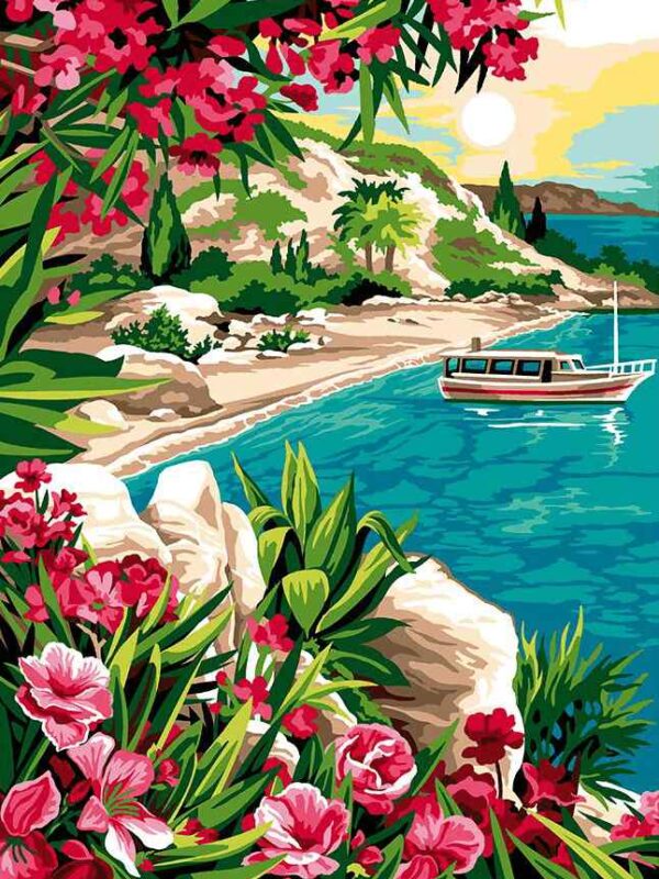 mediterrán nyár kivarrható gobelin (mg 1009)