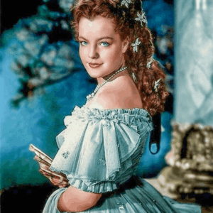 sissi (romy schneider) kivarrható gobelin (mg 142 a) tű alapon 50x70 cm