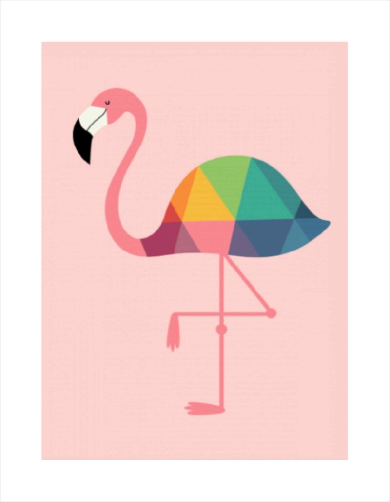 Flamingó gyermektéma kivarrható gobelin (MG-272)