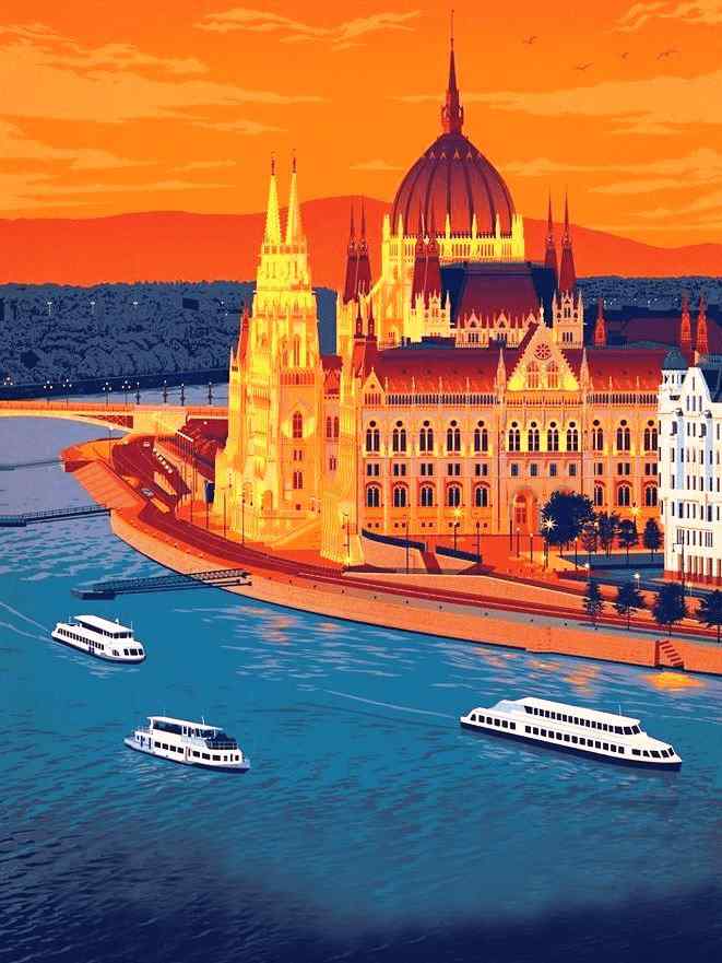 Budapest - Parlament gobelin (MG-456)