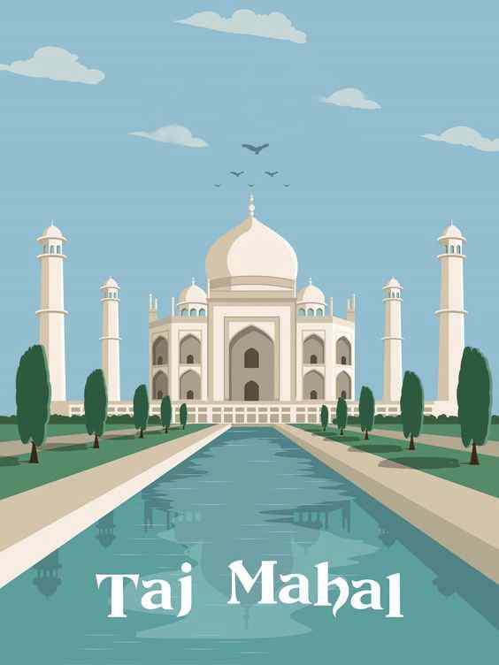 India-Taj Mahal kivarrható gobelin (MG-469)