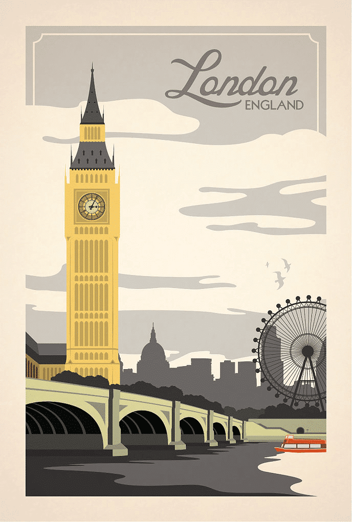 london england kivarrható gobelin (mg 470 a) normál alapon 27x40 cm
