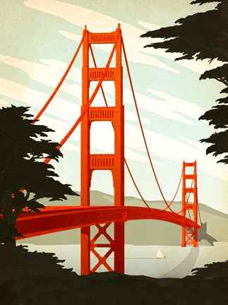 San Francisco kivarrható gobelin (MG-473)
