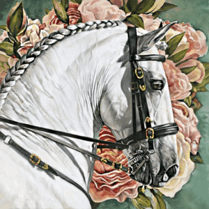 ló fonattal kivarrható gobelin (mg 331 a) normál alapon 40x40 cm