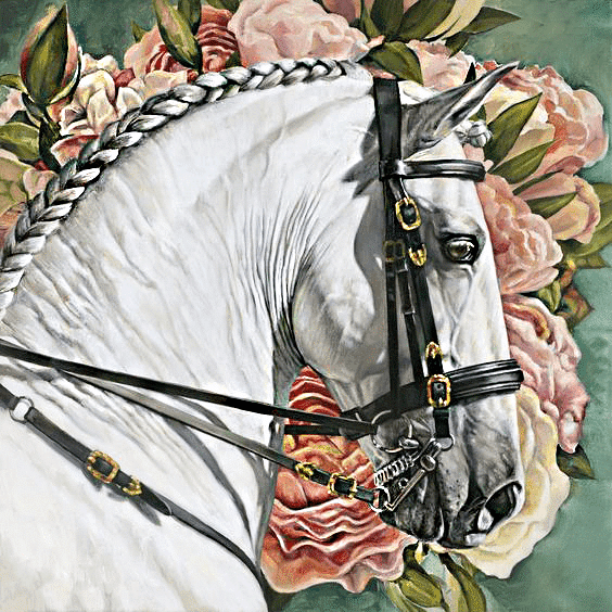 ló fonattal kivarrható gobelin (mg 331 a) normál alapon 40x40 cm