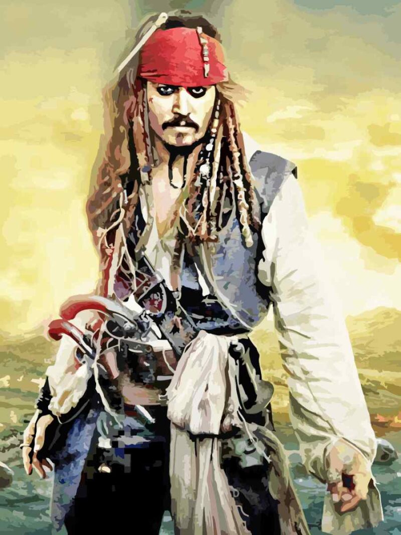 mg-671 Jack Sparrow kivarrható gobelin (MG-671)