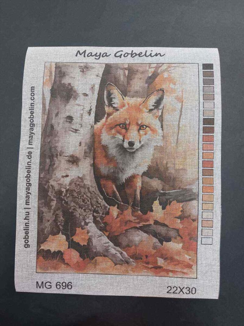 erdei róka kivarrható gobelin (mg 696)