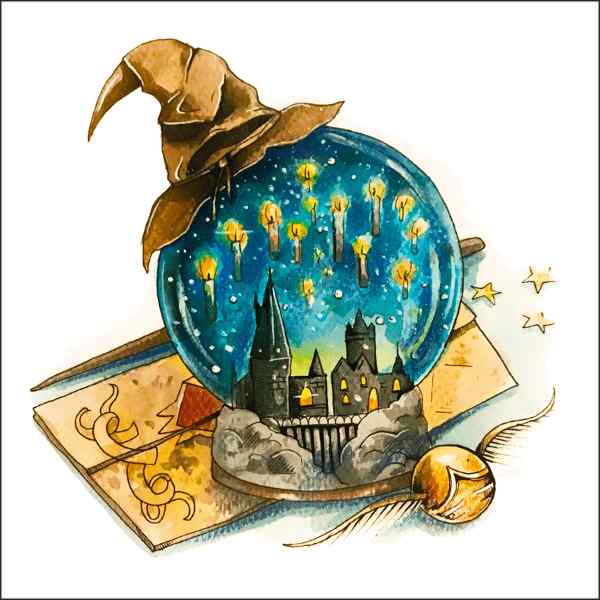Harry Potter témájú kivarrható gobelin (MG-801)