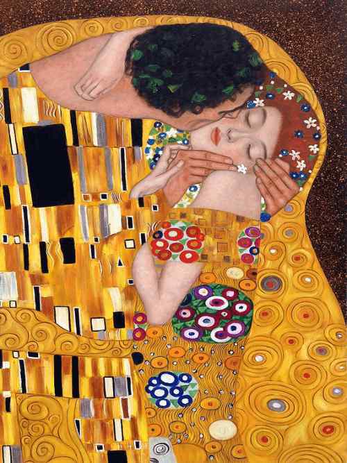 Klimt: A csók kivarrható gobelin (MG-849)