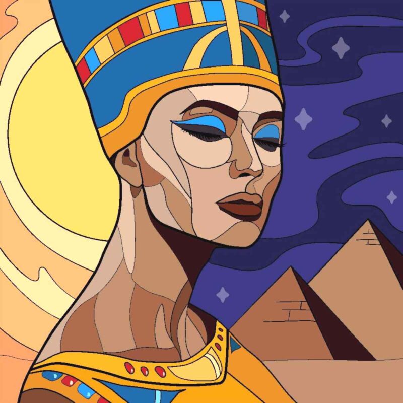 Nefertiti kivarrható gobelin (MG-903)