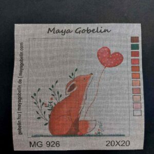 szeretettel rókától kivarrható gobelin (mg 926)