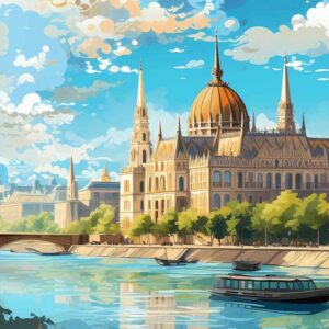 budapest országház kivarrható gobelin (mg 938)