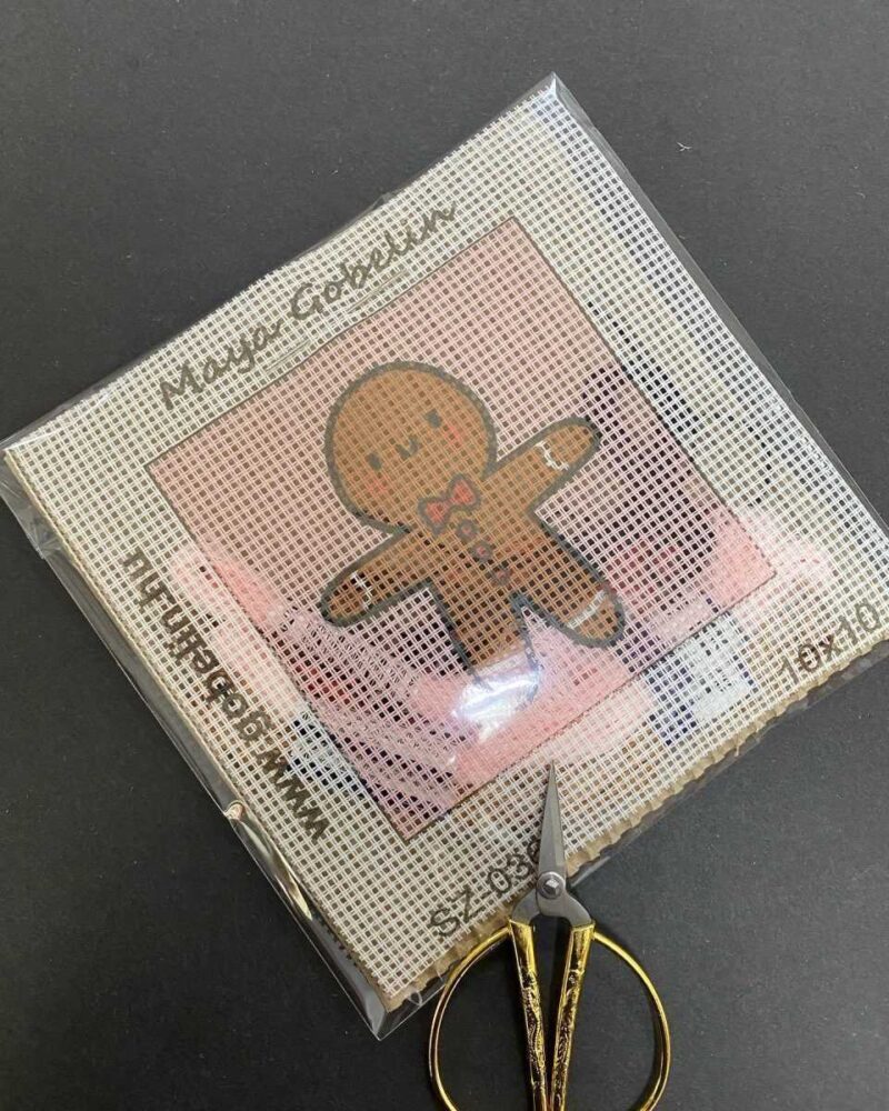 mézi kivarrható gobelin 10x10 cm es szett fonallal (sz 036)
