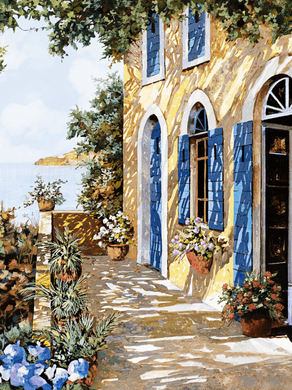 mediterrán terasz kivarrható gobelin (mg 823)
