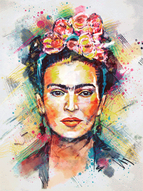 frida kahlo arckép kivarrható gobelin (mg 182)