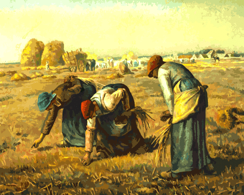 millet kalászszedők kivarrható gobelin (mg 206)
