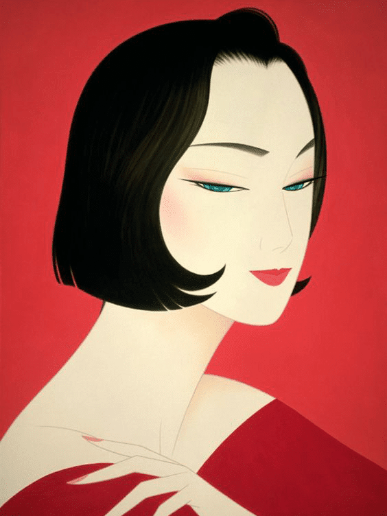 japán lány 5. kivarrható gobelin (mg 598)