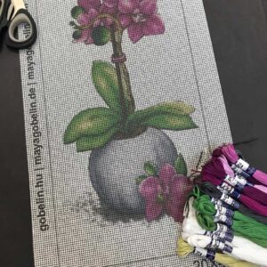 lila orchidea kivarrható gobelin (mg 764)