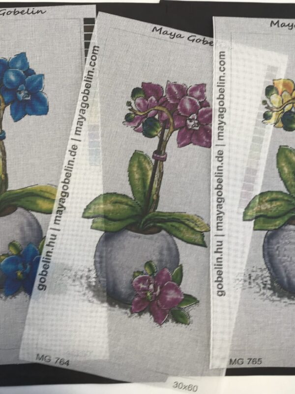 orchidea kivarrható gobelin (mg 764 a) normál alapon 30x60 cm