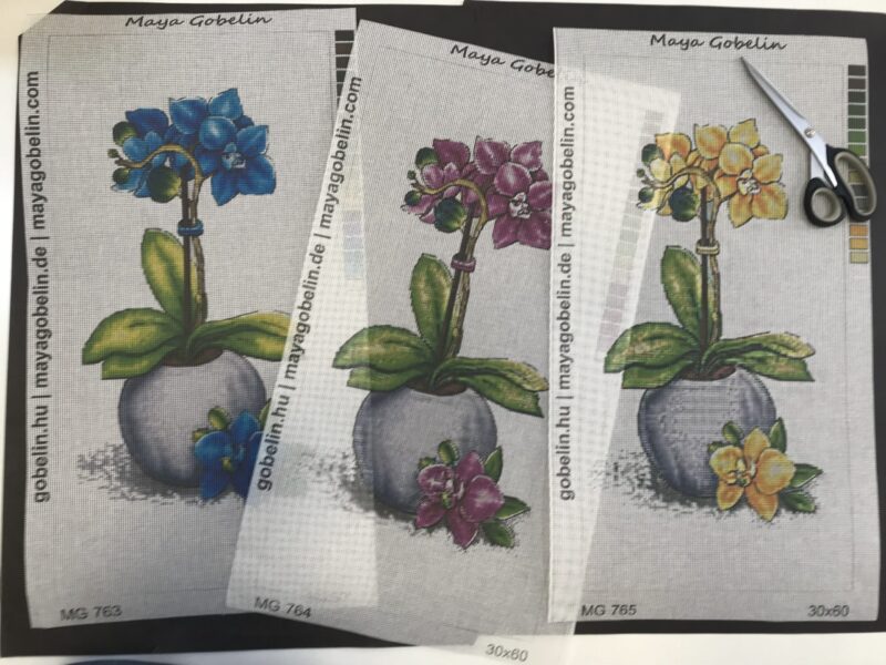 orchidea kivarrható gobelin (mg 764 a) normál alapon 30x60 cm orchidea kivarrható gobelin (mg 764 a) normál alapon 30x60 cm