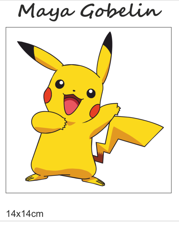 pokemon kivarrható gobelin (pk 200 a) tű alapon 14x14 cm
