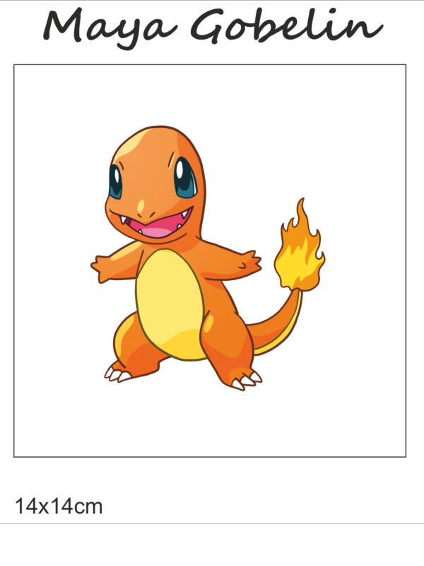 pokemon kivarrható gobelin (pk 200 a) tű alapon 14x14 cm