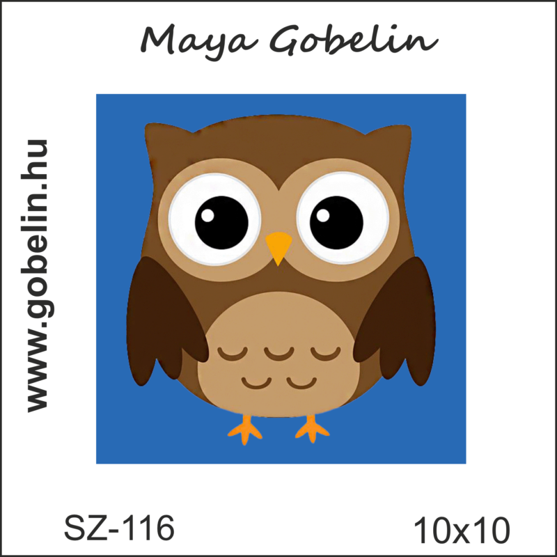 maya gobelin tojás gyűjtés kivarrható gobelin 10x10 cm es szett fonallal (sz 102)