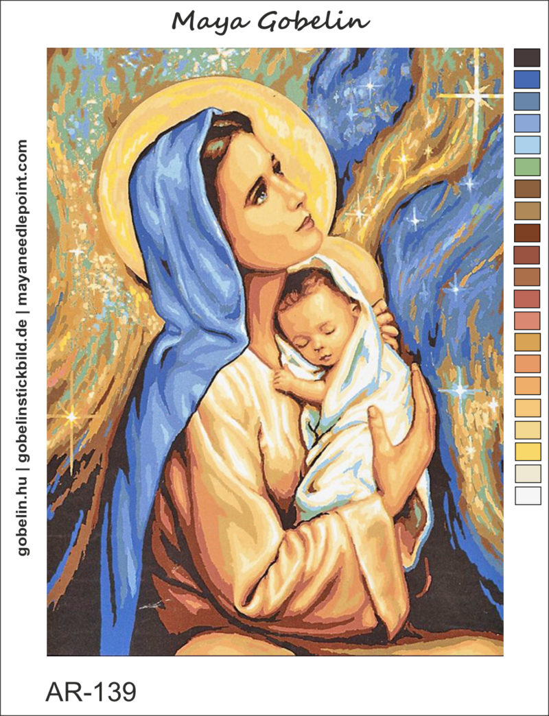 mária (ar 139 a) tű alapon 30x40 cm mária (ar 139 a) tű alapon 30x40 cm