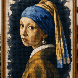 johannes vermeer – leány gyöngy fülbevalóval átdolgozás (mg 1231)