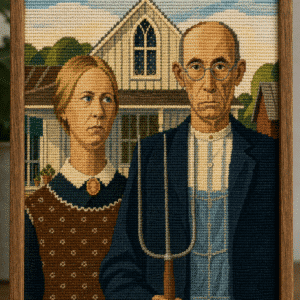 grant wood – american gothic átdolgozás (mg 1235)